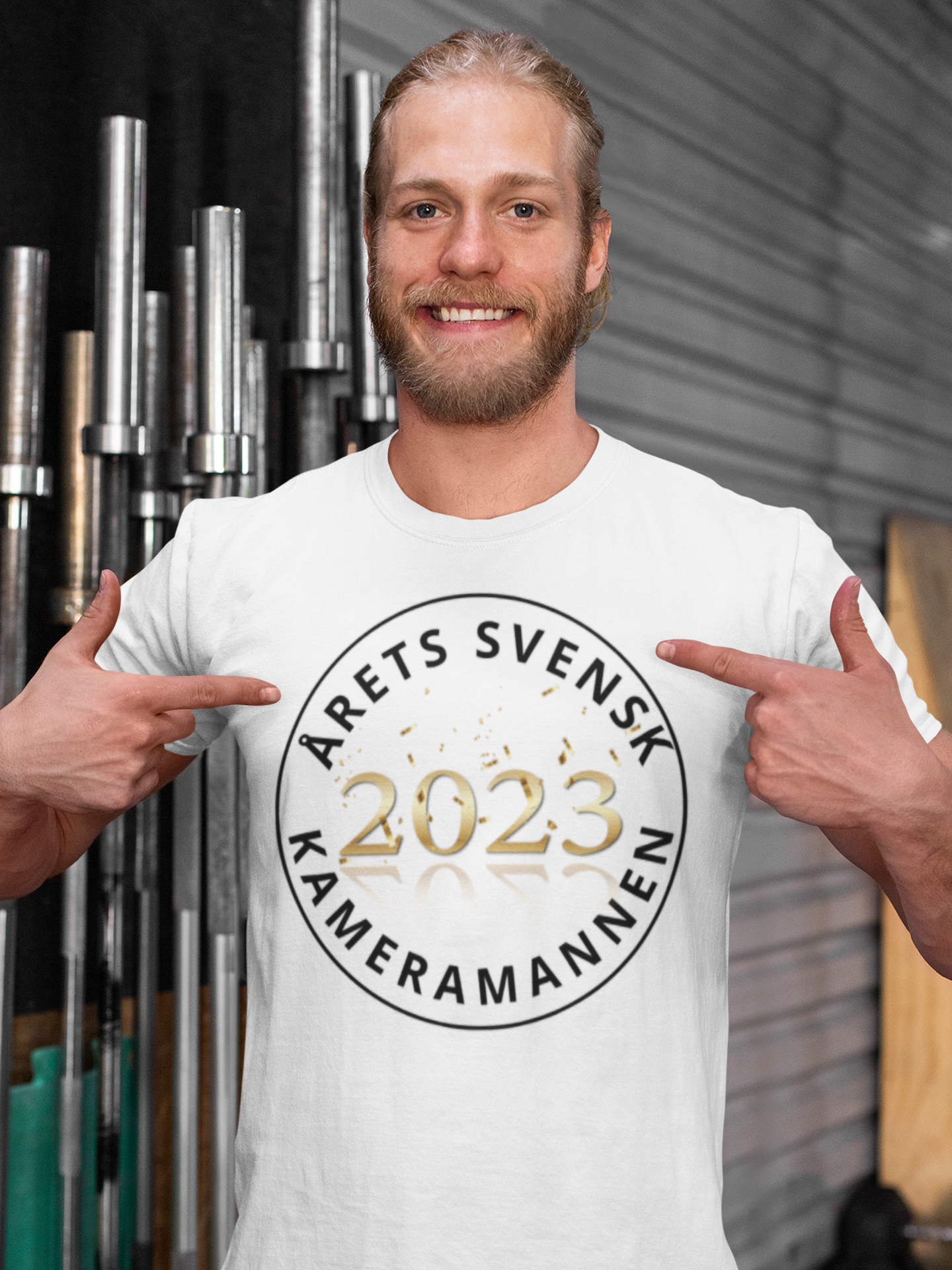 Herr T-Shirt med tryck Kameramannen Årets Svensk 2023