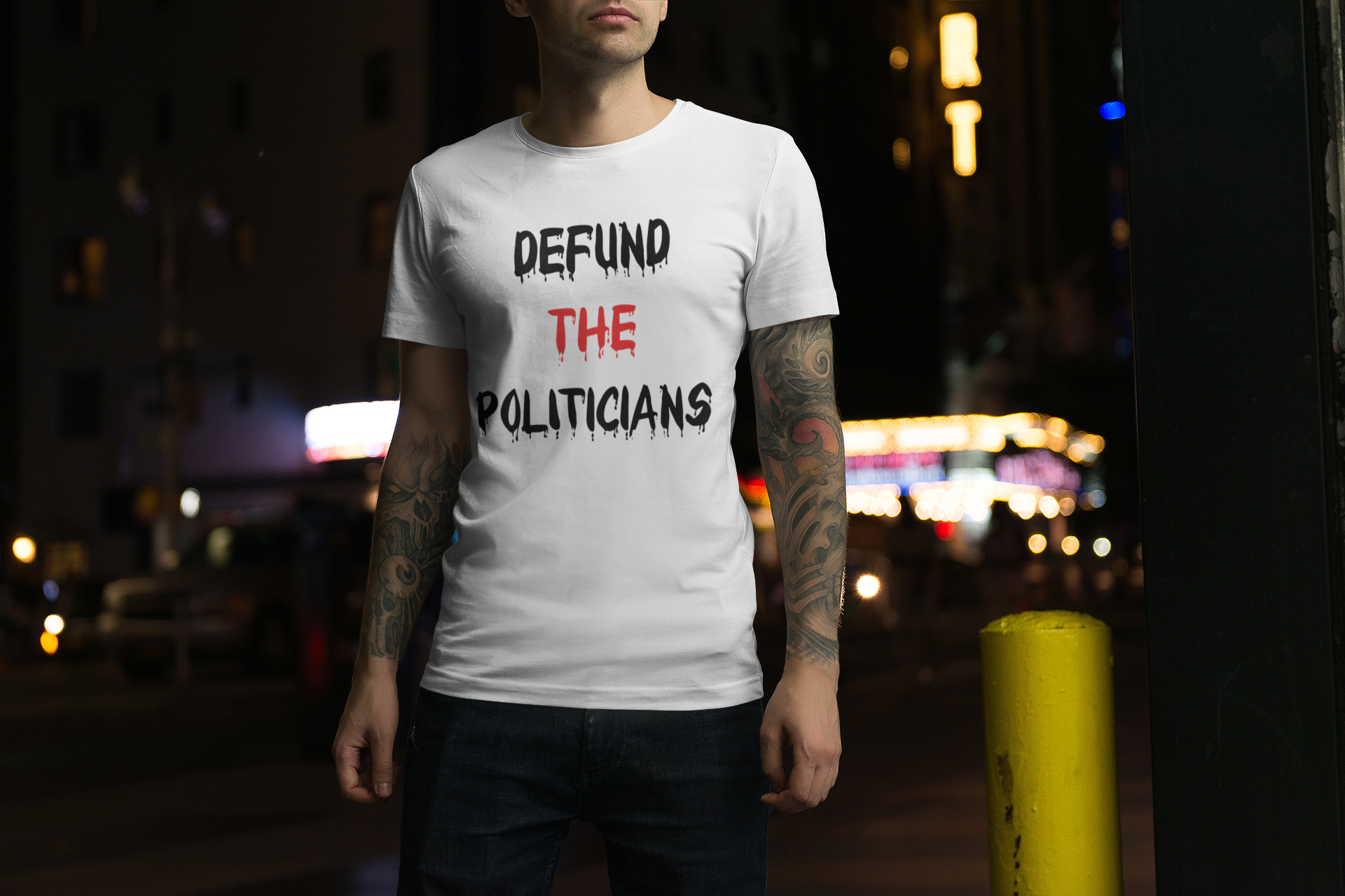 Defund The Politicians T-Shirt Herr