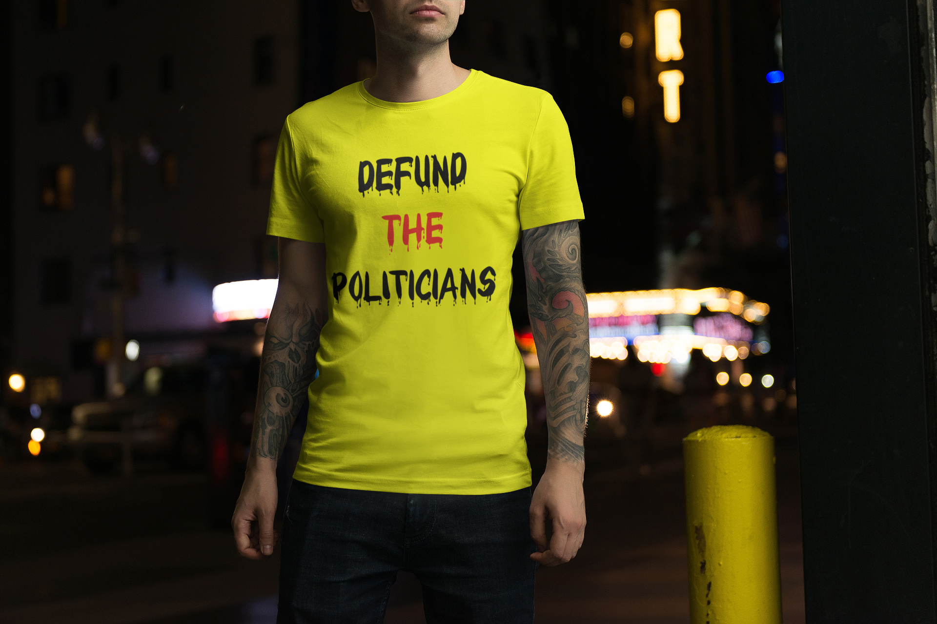 Defund The Politicians T-Shirt Herr