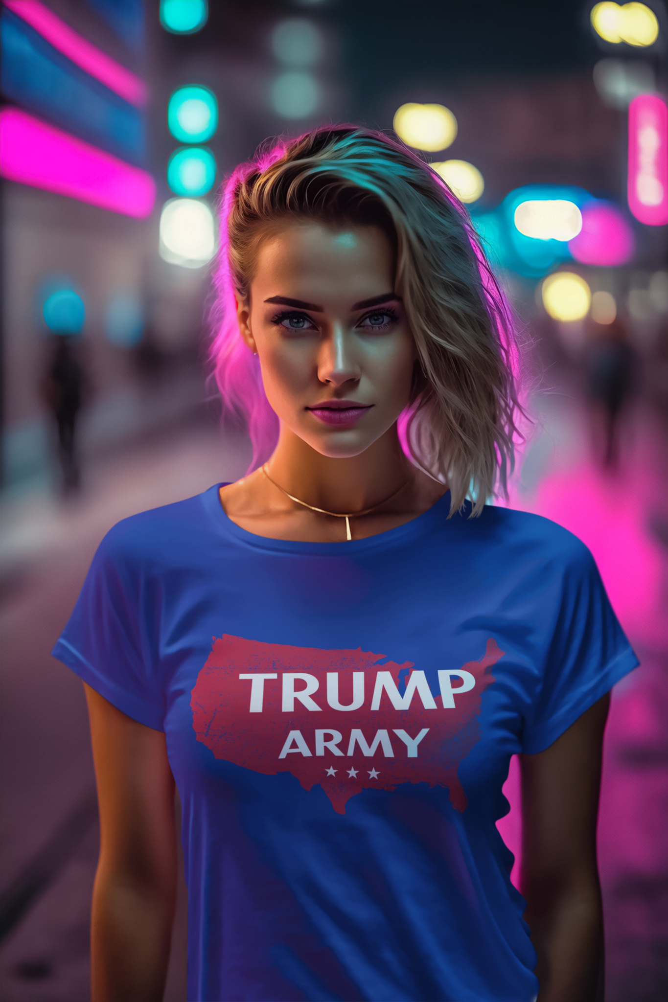 Trump Army T-Shirt Dam Ladyfit