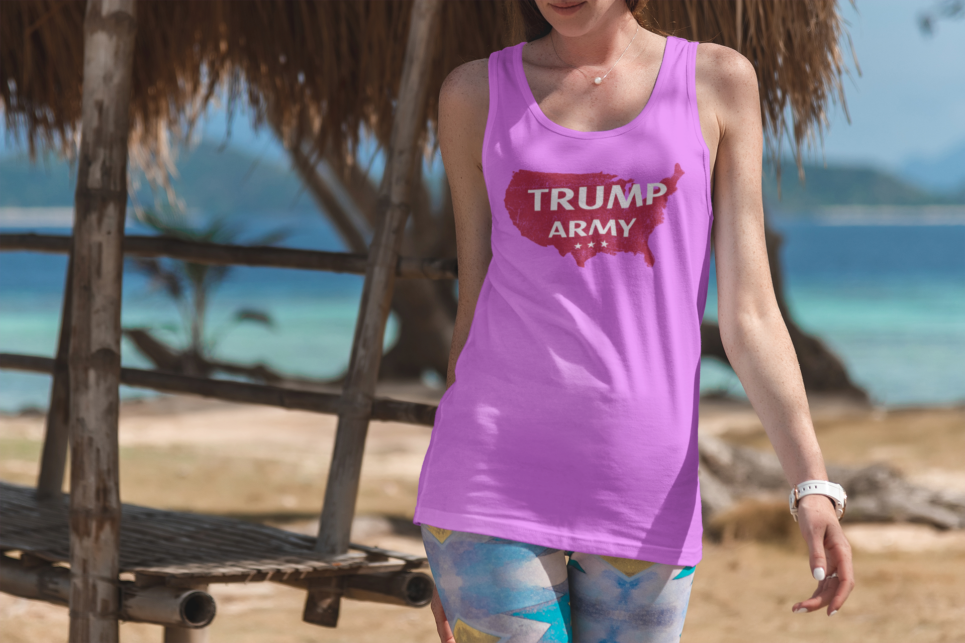 Trump Army Tank Top Dam