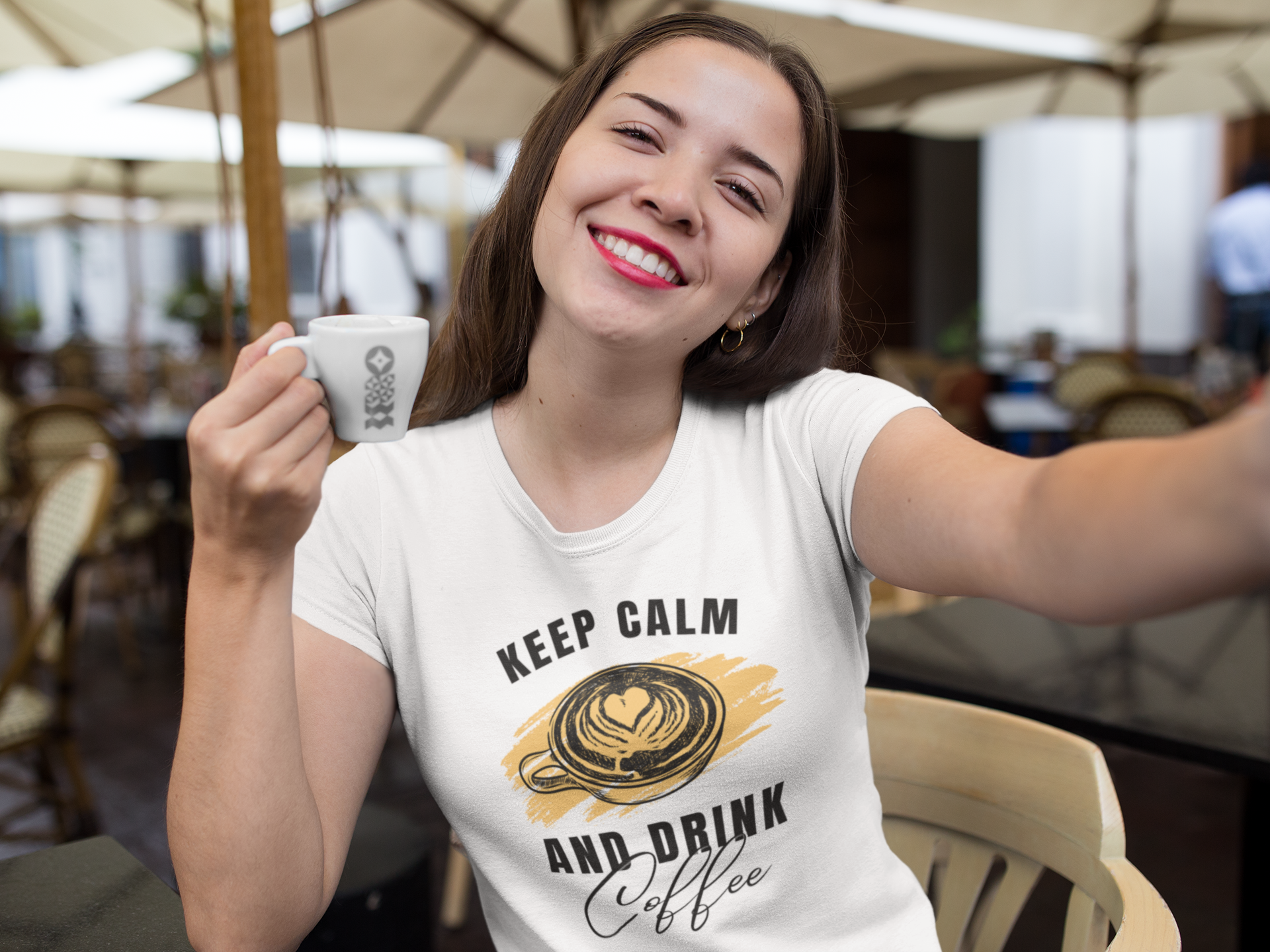 Drink Coffee T-Shirt  Dam