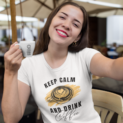 Drink Coffee T-Shirt  Dam