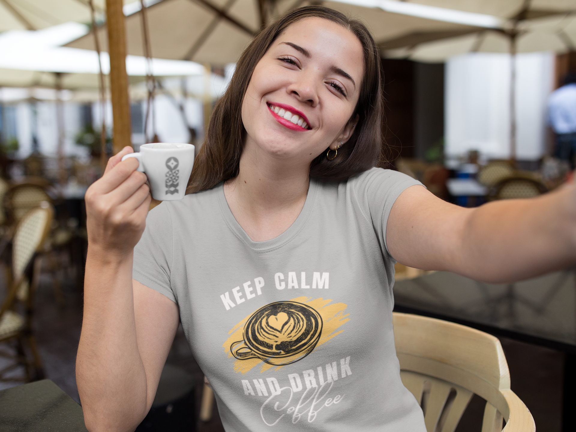 Drink Coffee T-Shirt  Dam