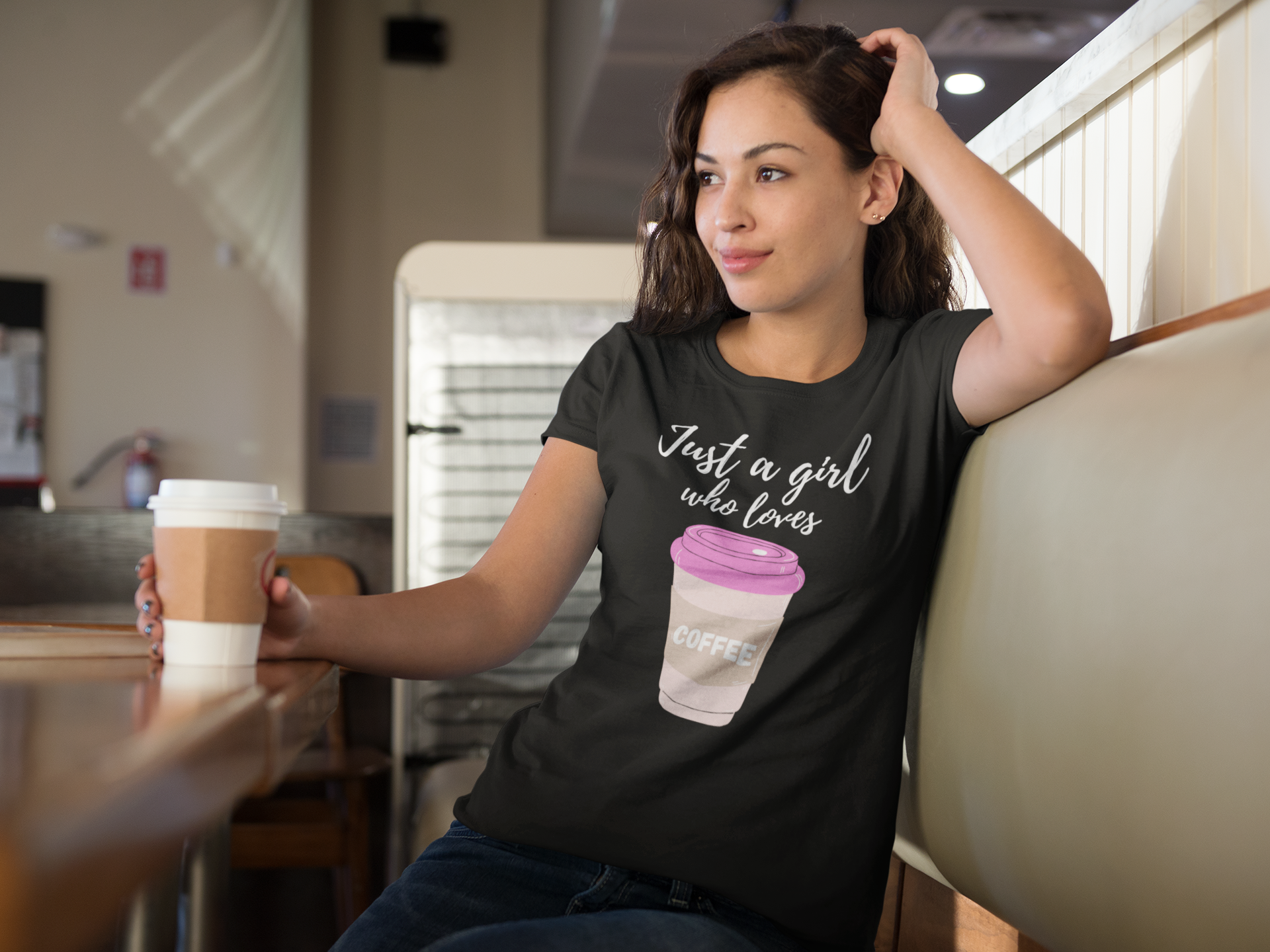 Girl Loves Coffee T-Shirt Women