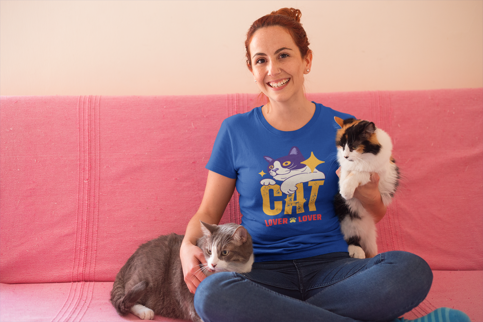 Cat Lover T-Shirt  Dam