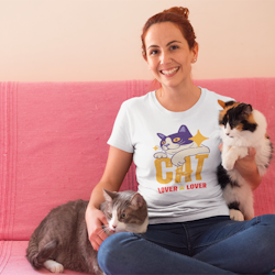 Cat Lover T-Shirt  Dam