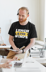 Lunch Is For Wimps T-Shirt Herr