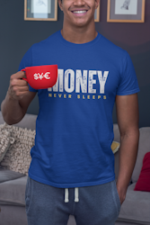 Money Never Sleeps T-Shirt Herr