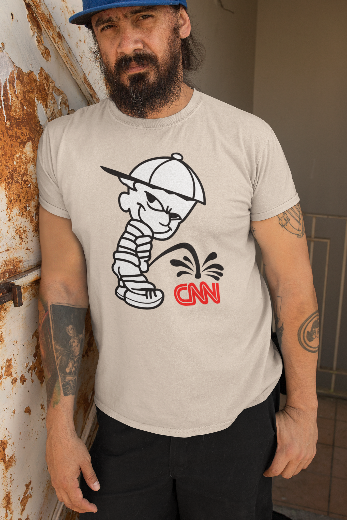 Taking A Piss-CNN T-Shirt Men