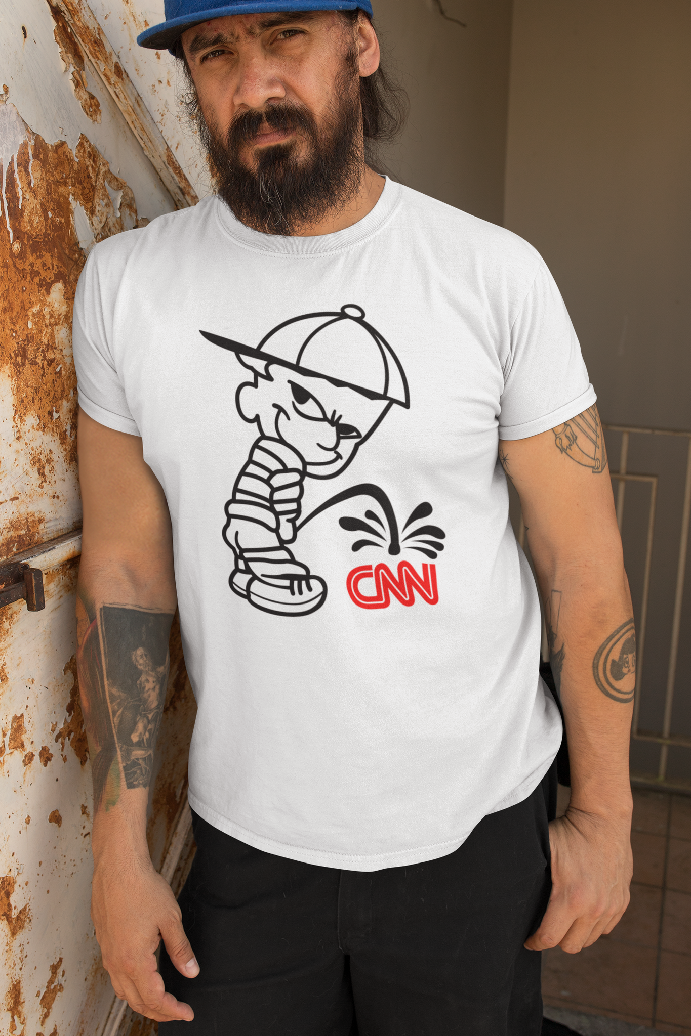 Taking A Piss-CNN T-Shirt Men