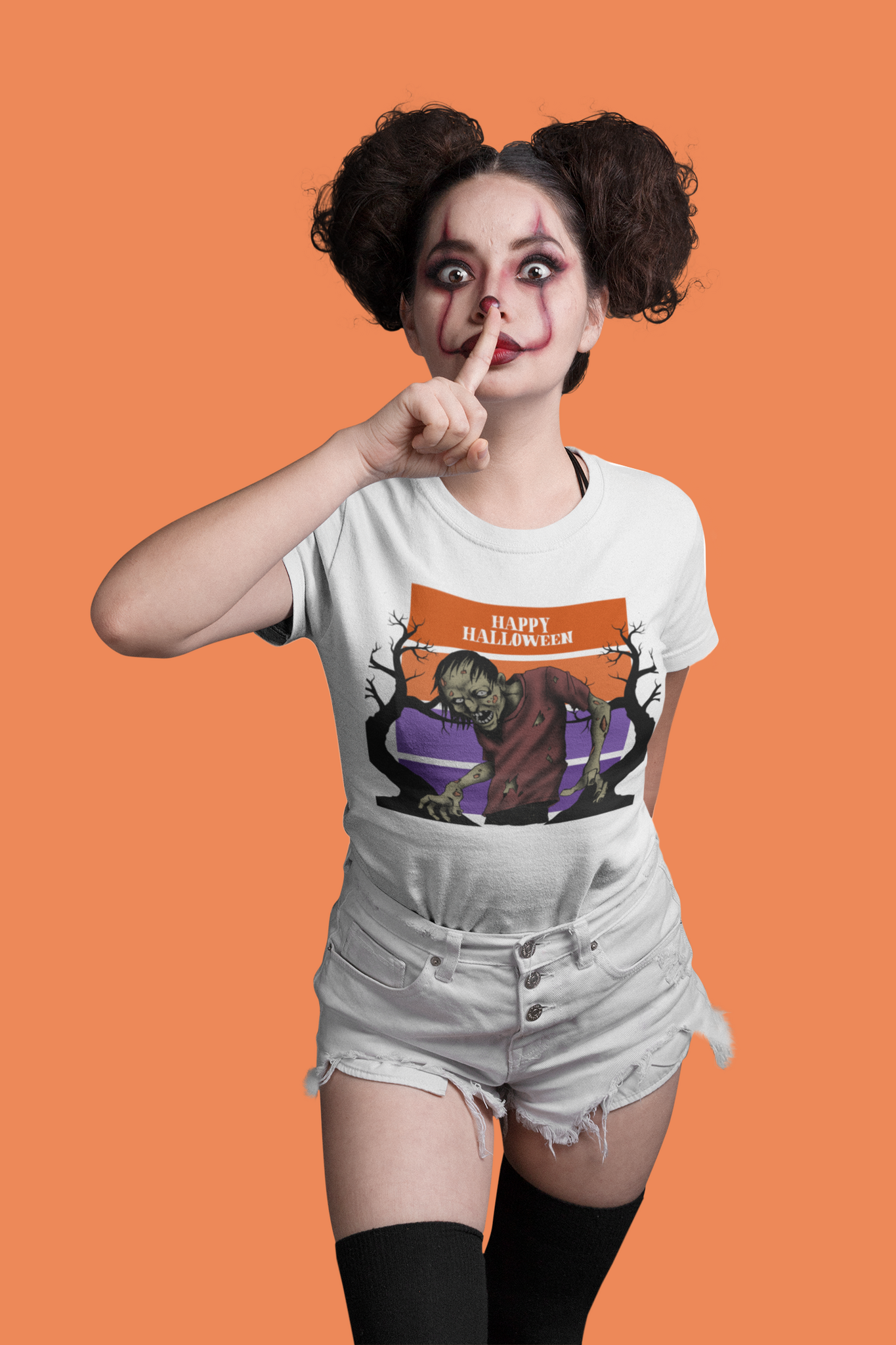 Happy Halloween T-Shirt Dam - Statements Clothing