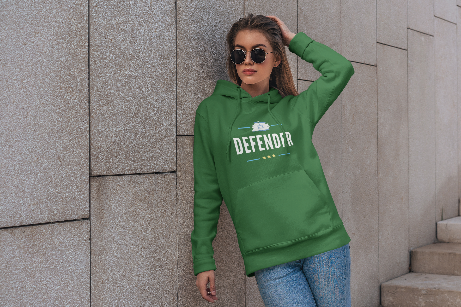 Defender Israel Hoodie Women