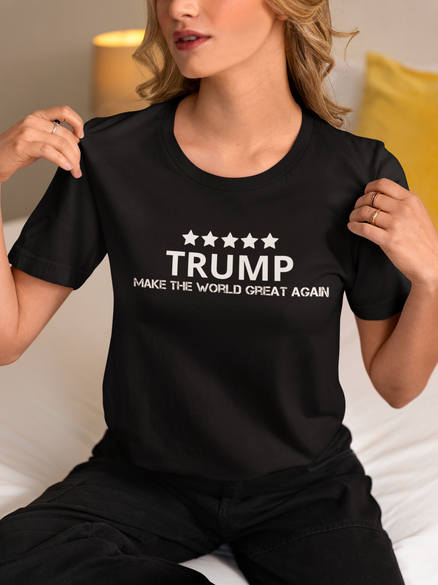 Make The World Great Again Trump,T-Shirt Dam, Trump Supporter T-Shirt Women
