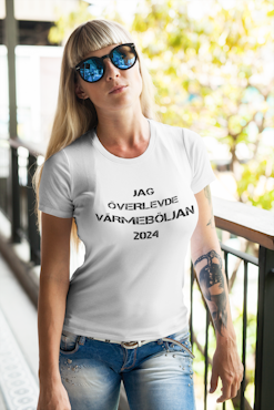Jag Överlevde Värmeböljan 2024 T-Shirt  Dam