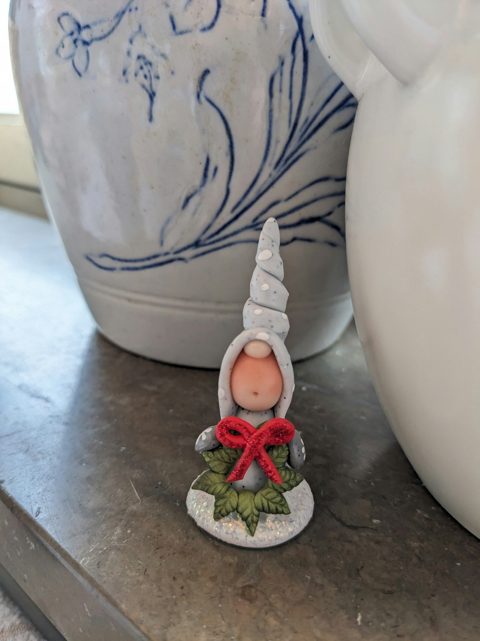 Fristående Nisse med julkrans