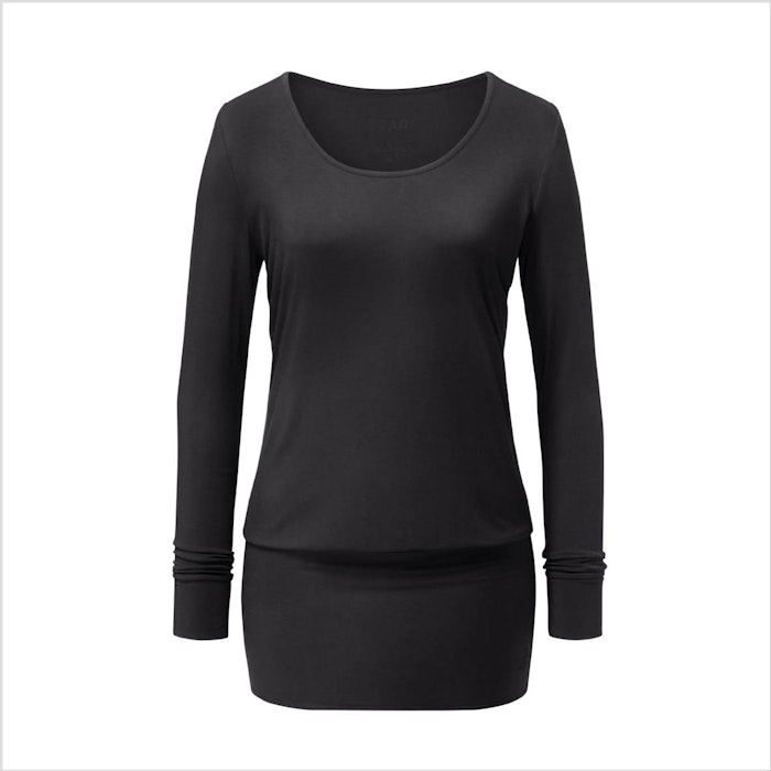 Yogatopp Flow Dress Shirt från Curare Yogawear- Black