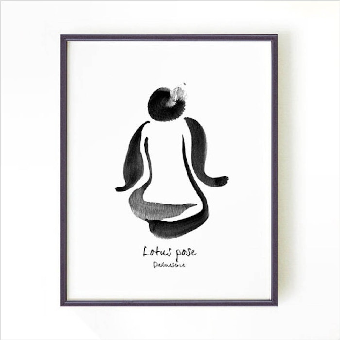 Yoga Print - Lotus Pose