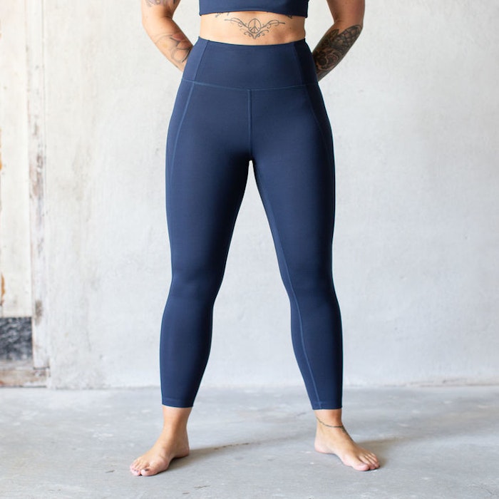 Yoga leggings High rise Midnight Full length - Girlfriend Collective