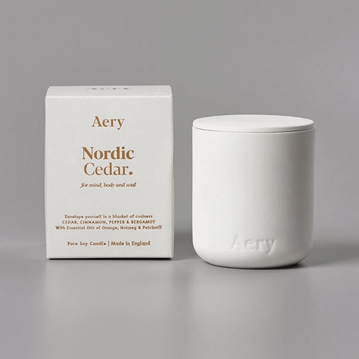 Doftljus aromaterapi "Nordic Cedar" - Aery Living