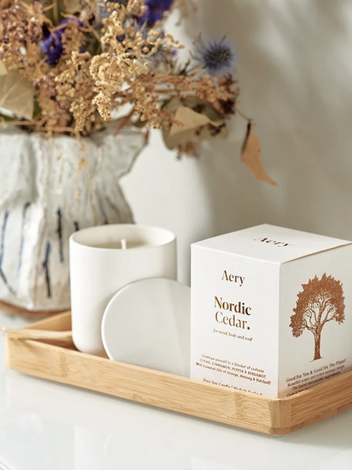 Doftljus aromaterapi "Nordic Cedar" - Aery Living