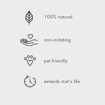 Yogamattrengöring Medium Natural Rubber Mat Restore Gingergrass - Manduka