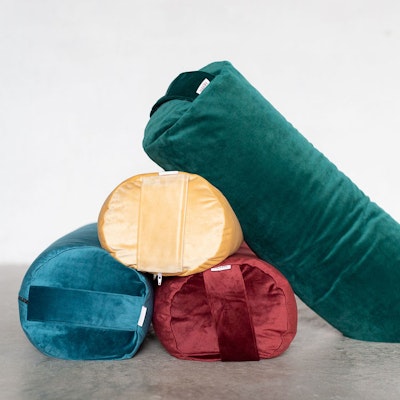Yogabolster sammet Champagne - Heppa Design