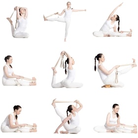 Yogabälte Cotton Wonderful White - Love Generation
