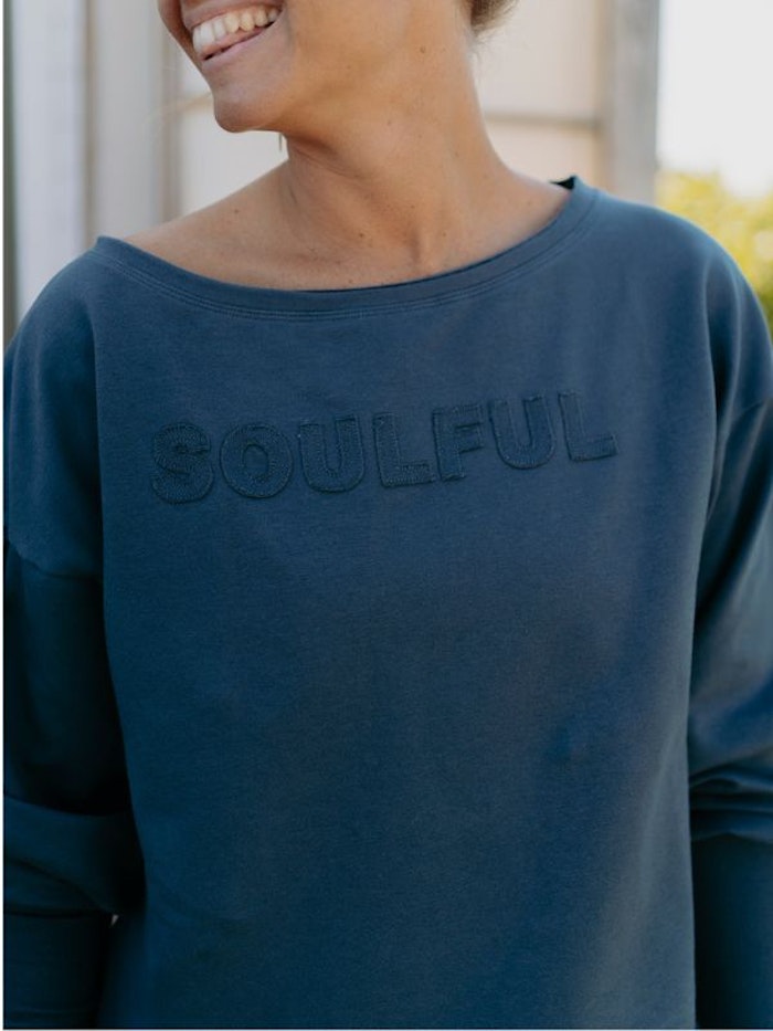 ÅF: Tröja Sweater Puff "Soulful" Orion Blue - Soul Factory