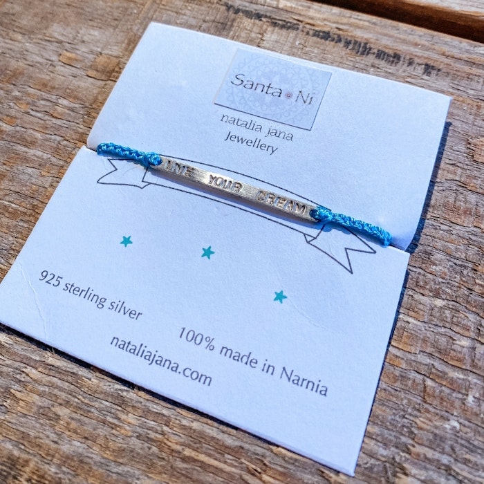 Armband Live Your Dream Blue - Santa Ni