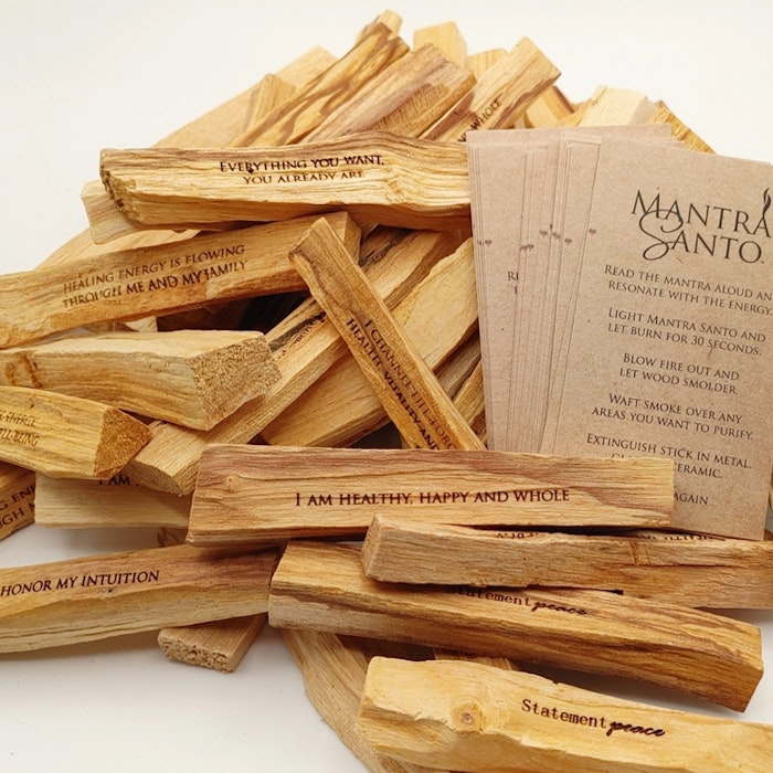 Mantra Palo Santo - I am Healthy, Happy & Whole