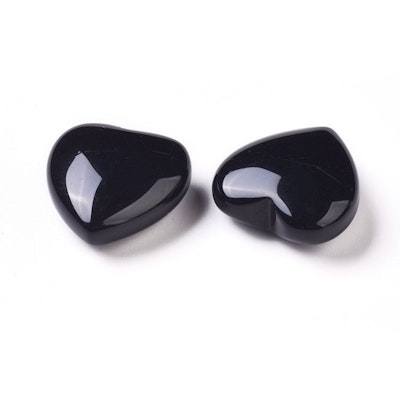 Obsidian kristall hjärta Small