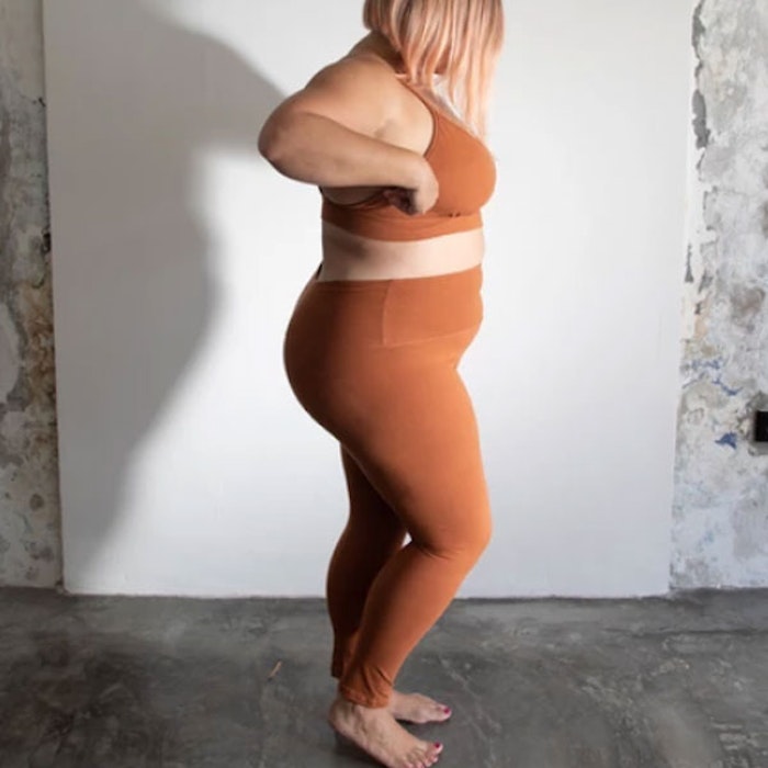 2:A SORTERING Yogabyxor Ananda leggings Stl XL Clay - Indigo Luna