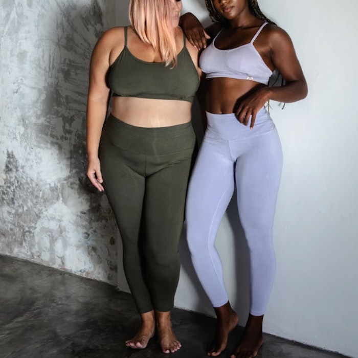 2:A SORTERING Yogabyxor Ananda leggings stl.XS Kale - Indigo Luna