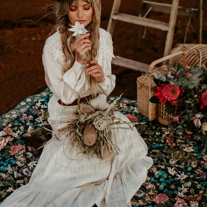 2:A SORTERING Picknick filt Native Wildflower - Wandering Folk