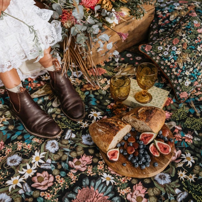 2:A SORTERING Picknick filt Native Wildflower - Wandering Folk