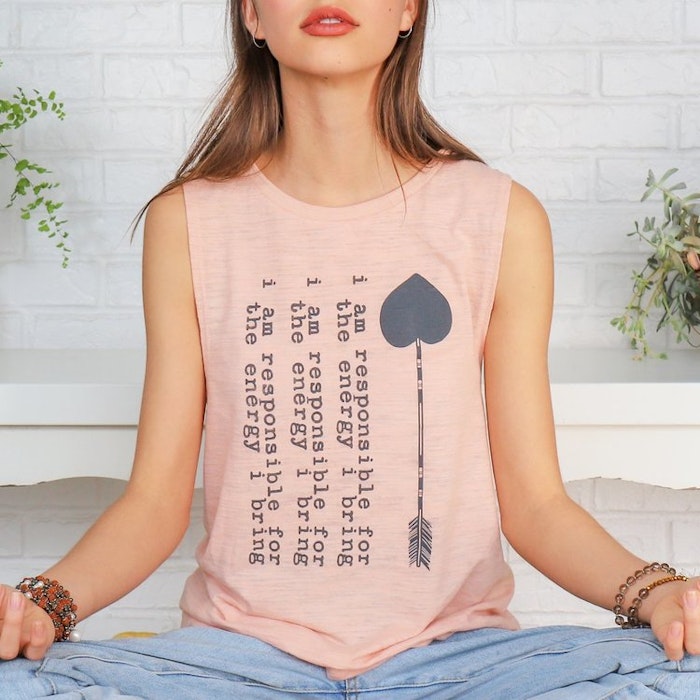 2:A SORTERING Linne "I am responsible for the energy I bring" från SuperLove Tees