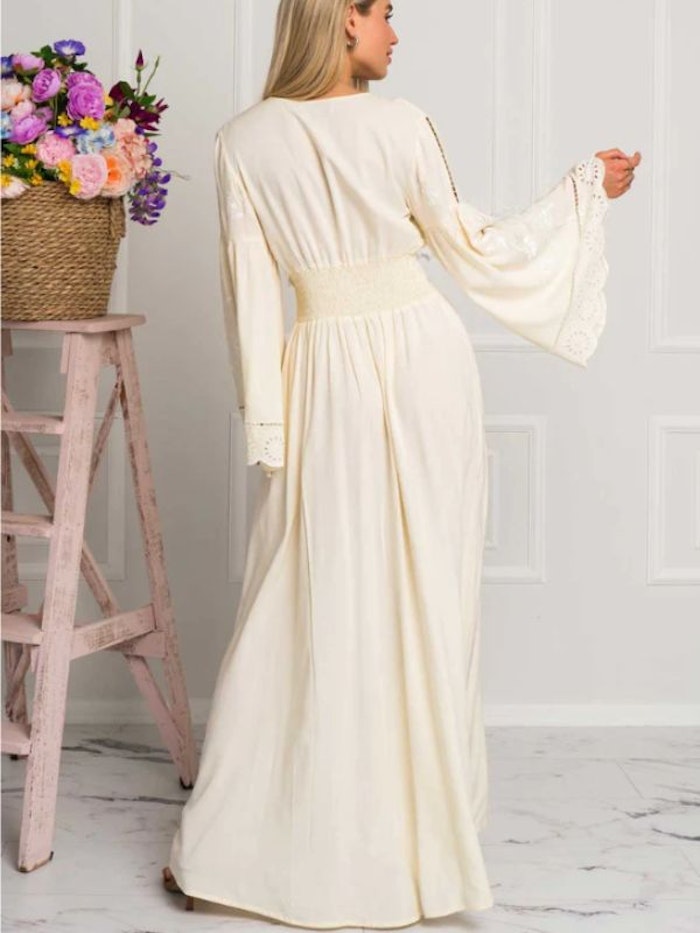 2:A SORTERING Klänning stl S/M Pure bliss gown Cream - Zaimara