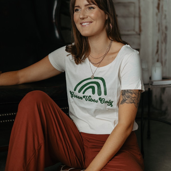 2:A SORTERING T-shirt stl XL "Green Vibes Only" - Soul Factory