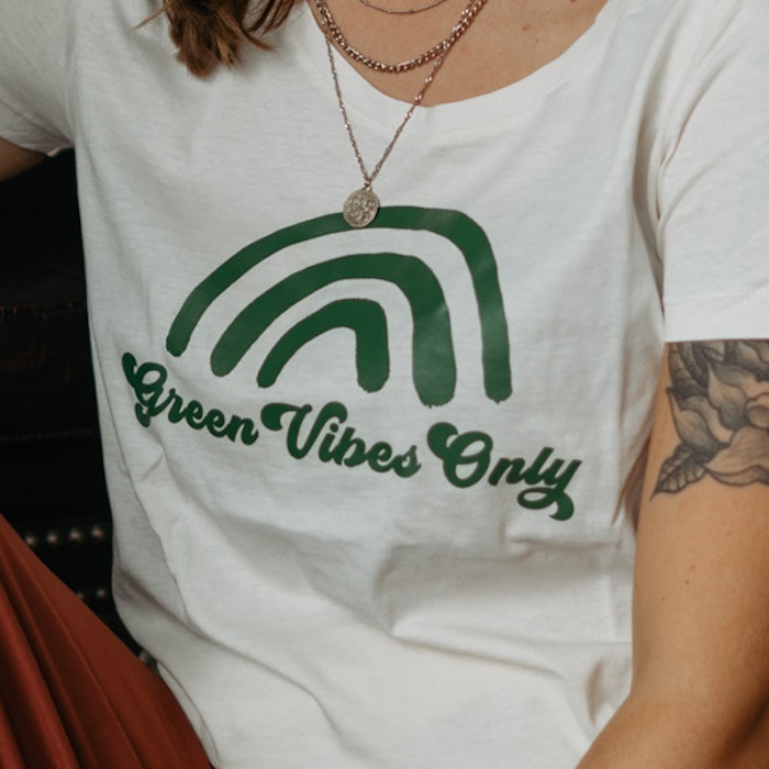 2:A SORTERING T-shirt stl XL "Green Vibes Only" - Soul Factory