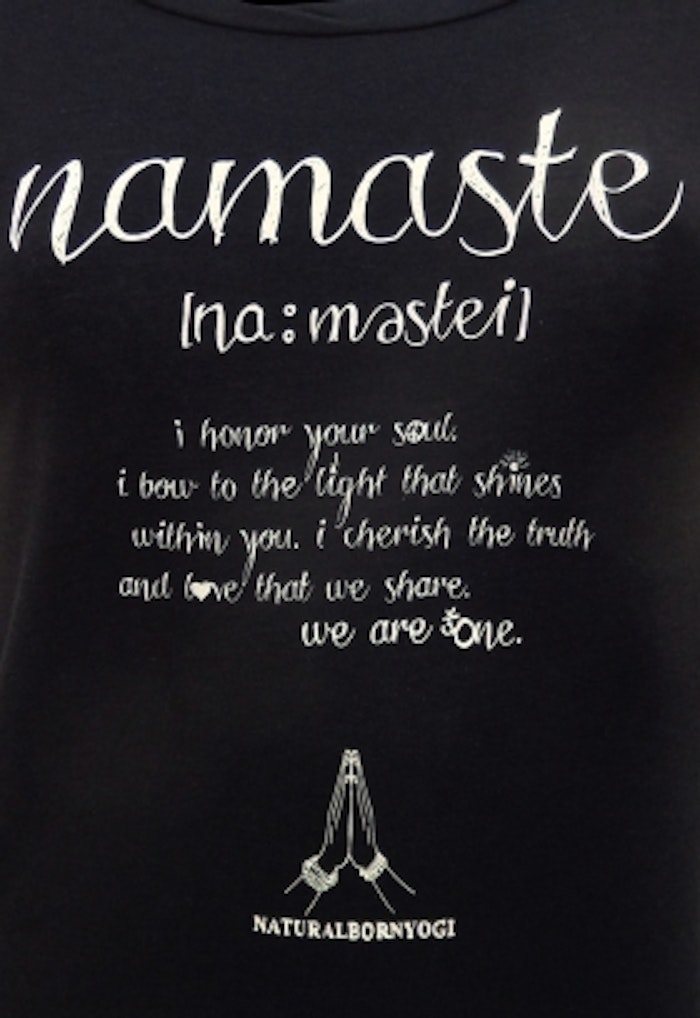 Yogatopp NAMASTE LOVE BLACK från Natural Born Yogi
