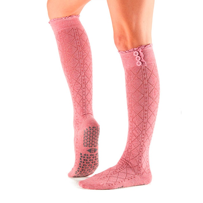 Yogastrumpor Knee High Selah Grip Tavi Rose - Tavi Noir