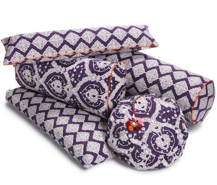 Nackkudde Litet bolster "Plum Jali" - Chattra