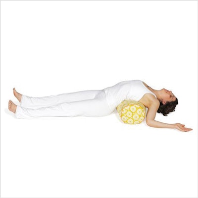 Yogabolster Rund  "Citron Marigold" - Chattra