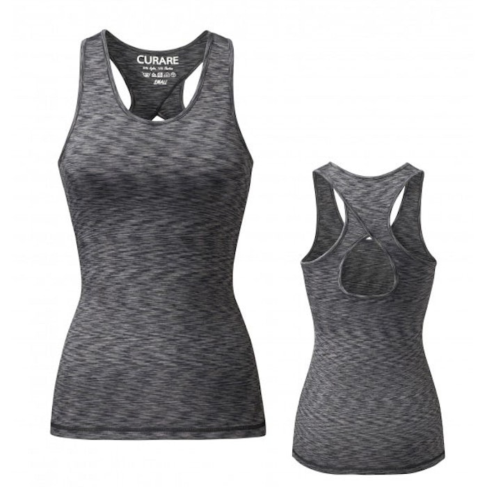 Yogalinne Fancy back från Curare Yogawear- black grey