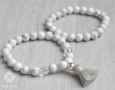Stenarmband 2st Calm Mind Howlit - Nouelle