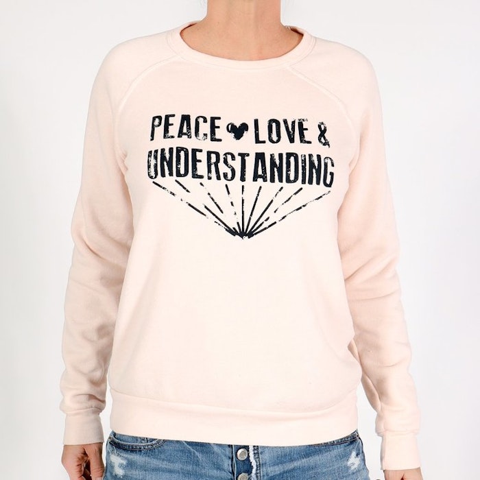Långärmad Tröja Peace love and understandning från SuperLove Tees