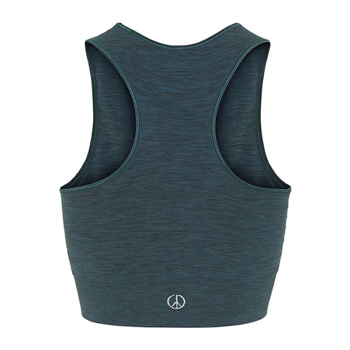 Seamless Crop Top Forest Green - Moonchild Yogawear