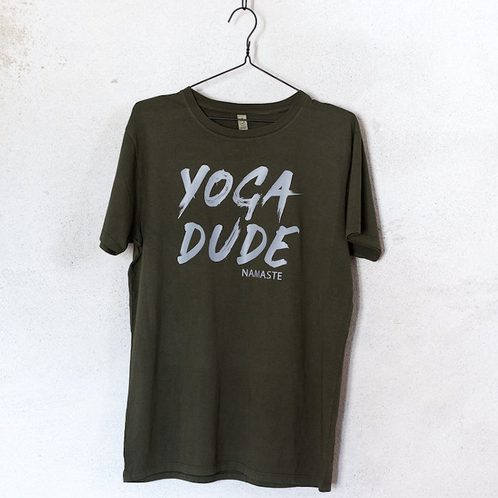 T-shirt "Yoga Dude" Khakigrön - Soul Factory