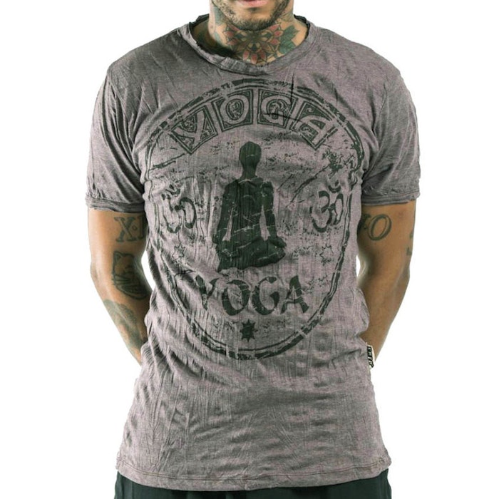 Yogatröja Man Infinitee Yoga Stamp från Sure Design - Mullvadsfärg